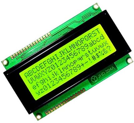 20x4 Line LCD Display with Yellow Grenn Backlight