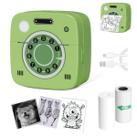 Mini Printer Sticker Thermal Printer, Bluetooth Portable Phone Printer,Study Printer with 1 Rolls Paper for Pictures, Photos, Journals, DIY, Compatible with Phone & Tablet - Image 2