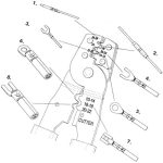 Terminal Crimping Pliers 202B of Crimping Terminal Pliers for The Suppression of Automotive Computer Connectors - Image 2
