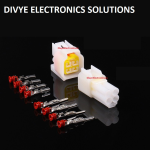 4 Pin Waterproof Automobile Connector Male and Female with Terminal (Package : 2 Sets)