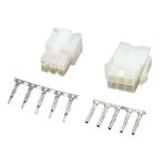 6 Pin 4.2mm Pitch Electrical Wire Connector  Male Female Cable Terminal Plug with Crimp Pins for E-Bikes Automotive (5 Sets)