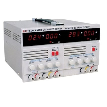 HTC Instruments DC 3002-II DC 2A Linear Dual Power Supply