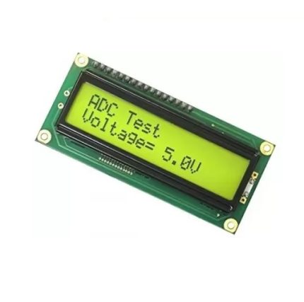 JHD 16×2 Character LCD Display With Yellow Backlight