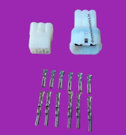 6 Pin Waterproof Connector for Electric Car, bike Automotive connector (5 sets)