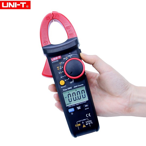 UT213C.jpg UNI-T UT213C Clamp Meter- 400 AC/DC True Rms - Image 1