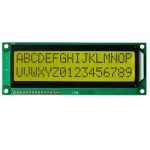 16x2 Jumbo Character LCD Display yellow green