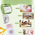 Mini Printer Sticker Thermal Printer, Bluetooth Portable Phone Printer,Study Printer with 1 Rolls Paper for Pictures, Photos, Journals, DIY, Compatible with Phone & Tablet - Image 6