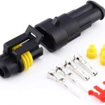 2 Pin Connector Waterproof Connector Male and Female Way Connector 2 Wire Quick Disconnect Connector for Car Truck Motorcycle Boat (1set)