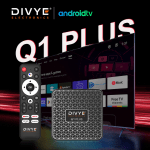DIVYE Q1 Plus Android Box H313 4GB RAM 32GB ROM Quad-core WiFi 2.4GHz Support 4K H.265 Media Streaming Device